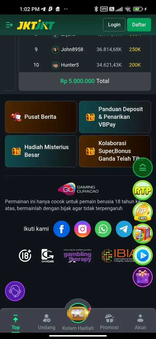 JKT JKT Screenshot 3 - Live Casino